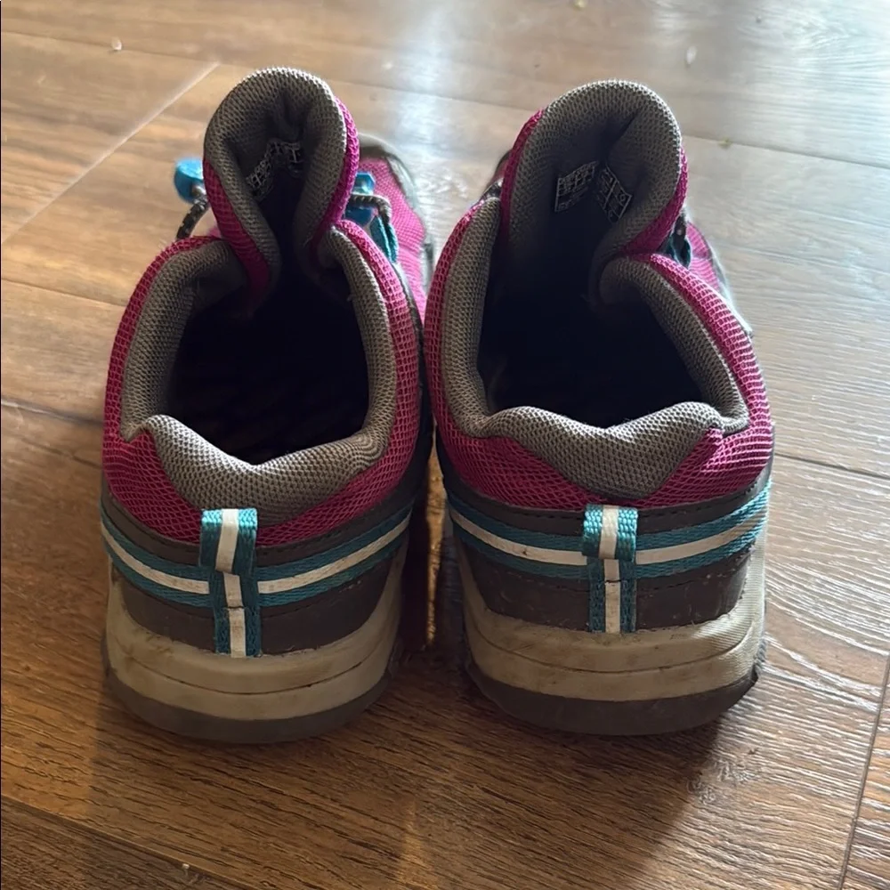 KEEN Kids' Waterproof Hiking Shoes - Pink Gray